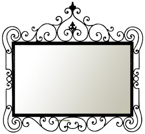 Black Iron Mirrors from Mexico