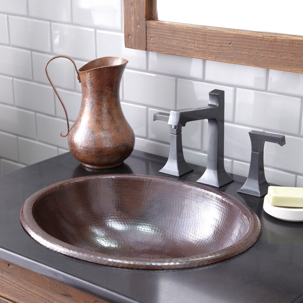 Oval Copper Bathroom Sinks
