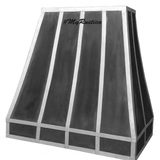 custom made zinc cooktop hood for range