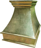 hammered brass range hood bernstein