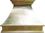 hammered range hood