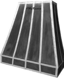 custom made zinc cooktop hood for range