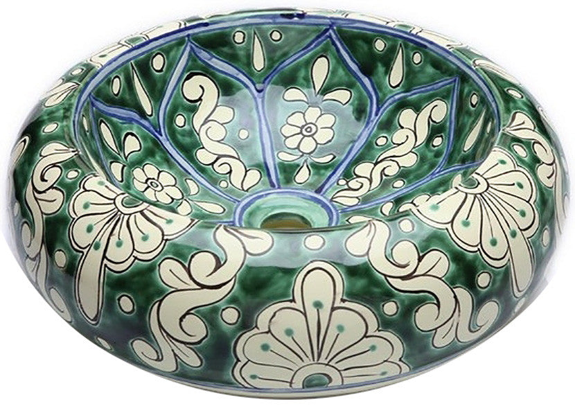 country mexican vessel sink