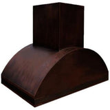 custom made vent copper range hood