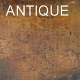 copper range hood spanish patina finishing color