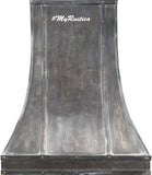custom crafted zinc stove hood