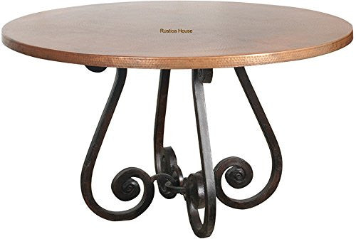 hand made copper table
