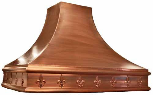 custom copper oven hood