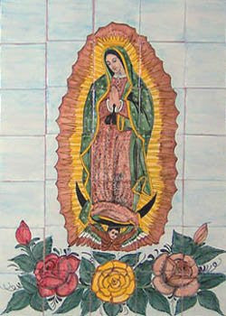 Wall Tile Mural 'Virgin of Guadalupe'