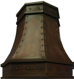 oven copper range hood
