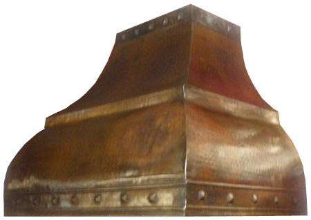 custom copper cooktop hood