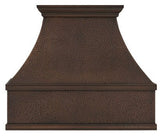 custom made oven copper range hood