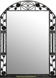 contemporary iron mirror