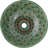 round talavera vessel sink