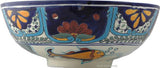 old European talavera vessel sink
