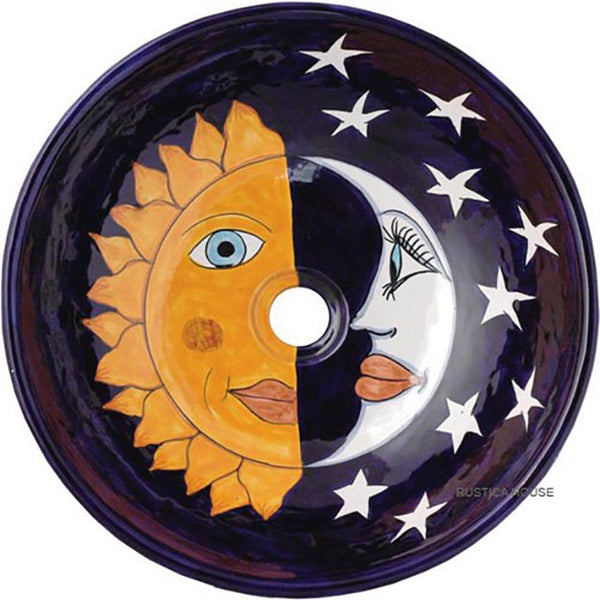 colonial round talavera bathroom sink