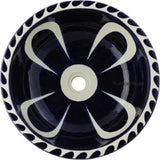 cobalt round talavera bathroom sink