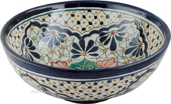 colonial round talavera vessel sink