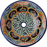 round talavera vessel sink