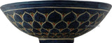 talavera vessel sink cobalt white