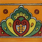 green mexican ceramic tile