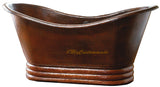 contemporary copper bathtub