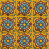 traditional light blue terracotta talavera tile