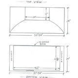 custom copper range hood extention details