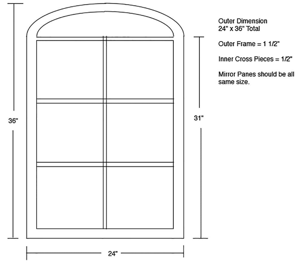 custom made iron mirror frame