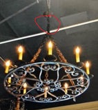 Custom Iron Chandelier for House Entry