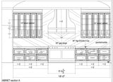 custom zinc range hood dimensions