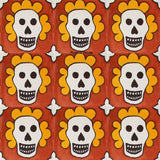 contemporary terracotta yellow talavera tile