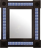 dark tin tile mirror frame