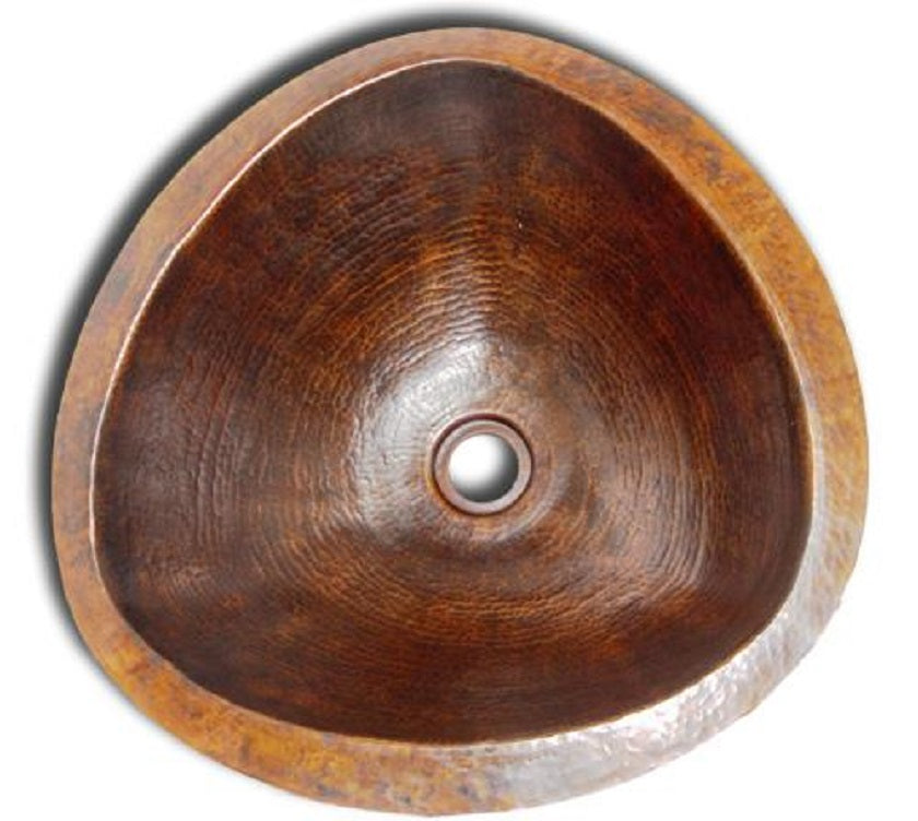 country style copper bathroom sink