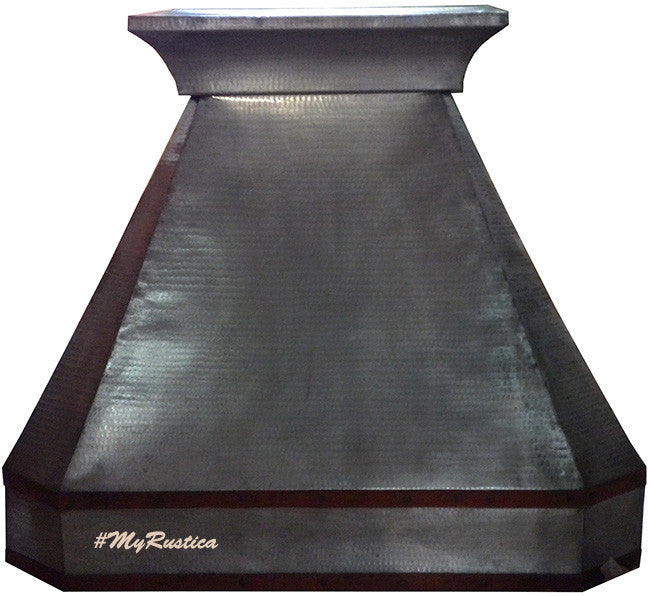 custom handmade zinc oven hood