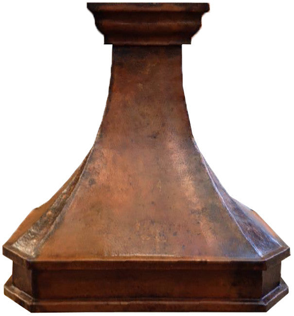 custom hammered kitchen copper range hood