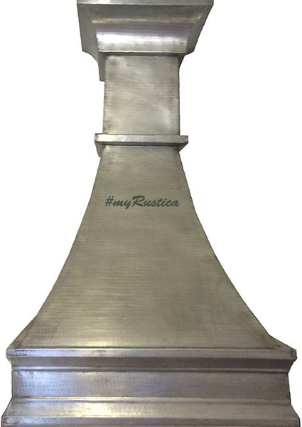 custom handmade zinc kitchen hood