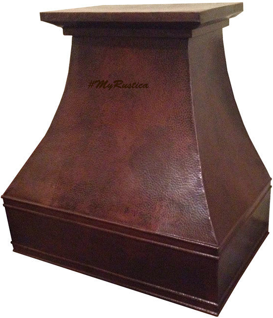 custom stove copper range hood