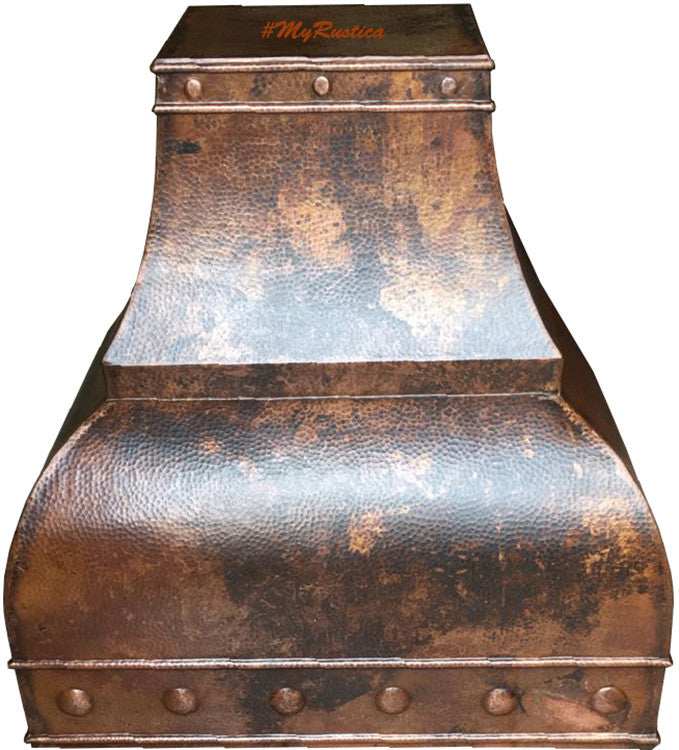 custom cook-top copper range hood