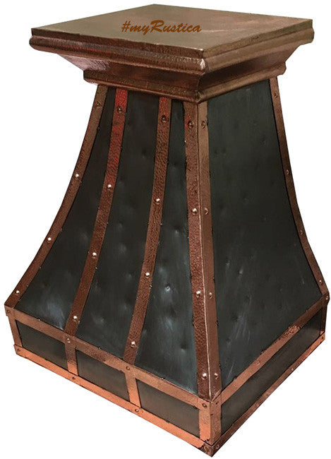 custom handmade zinc range hood