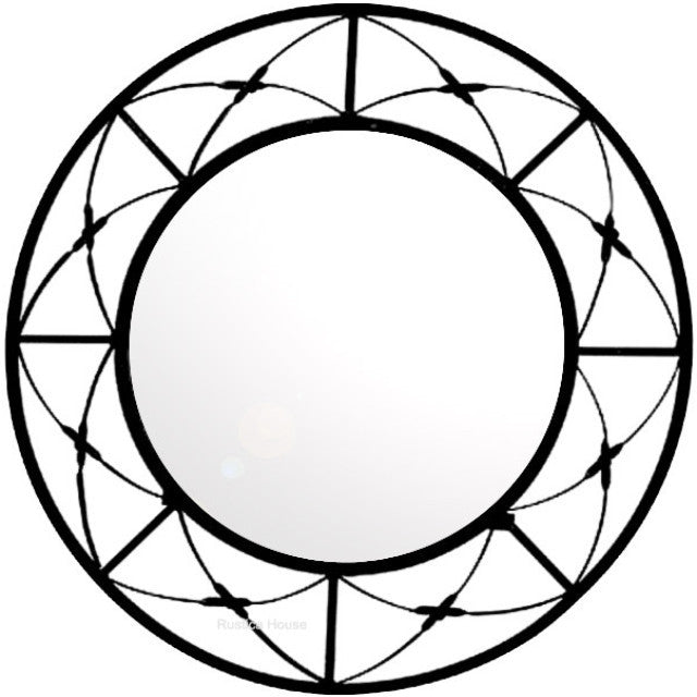 modern wrought iron mirror