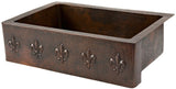 European copper apron sink