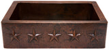 contemporary copper kitchen apron sink