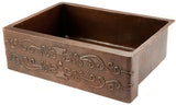 colonial copper apron sink