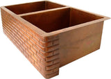 country copper apron sink