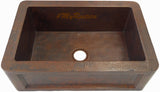 custom made mexican copper apron sink
