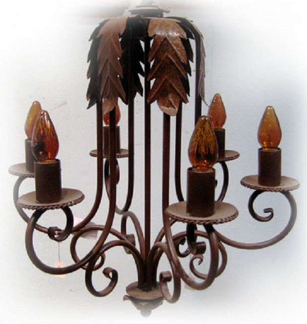 mexican iron chandelier