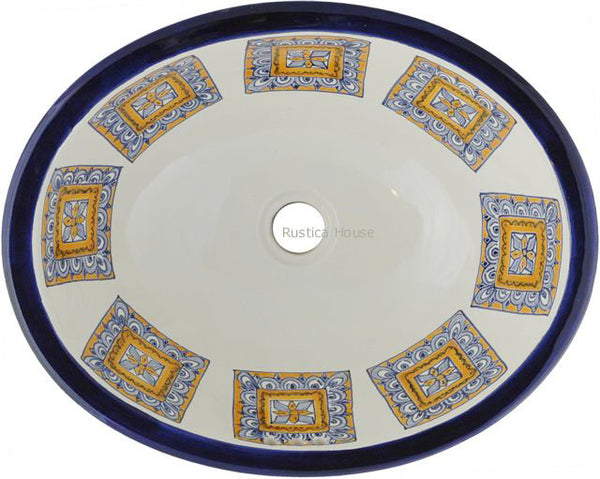 Southern talavera bathroom sink