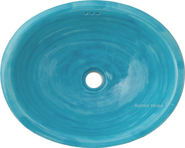 blue talavera bathroom sink
