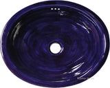 old European cobalt talavera bathroom sink